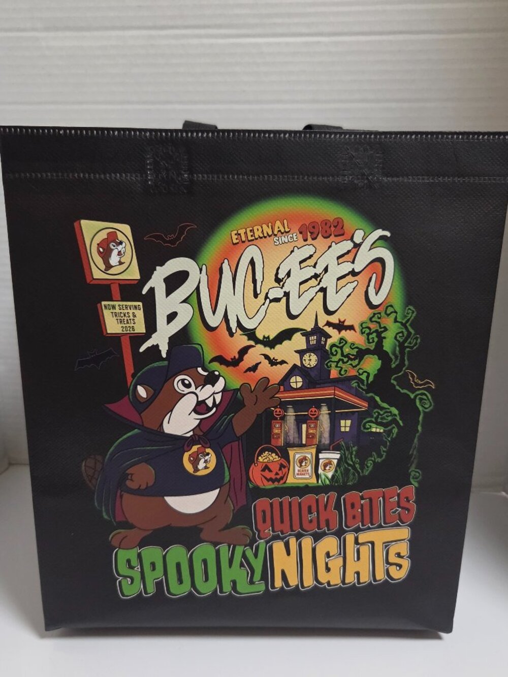 NWT Bucees 2026 Limited Edition Reusable Collectible Halloween Tote